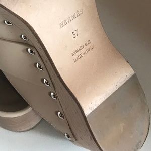 Hermes Cayla smooth calfskin women’s mule size 37